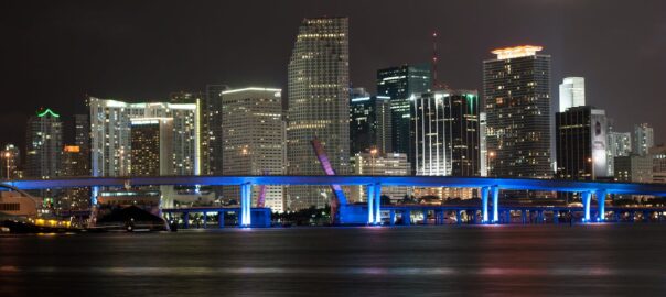 Miami at night